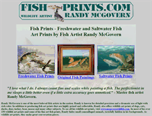 Tablet Screenshot of fish-prints.com